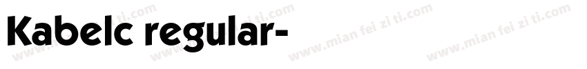 Kabelc regular字体转换